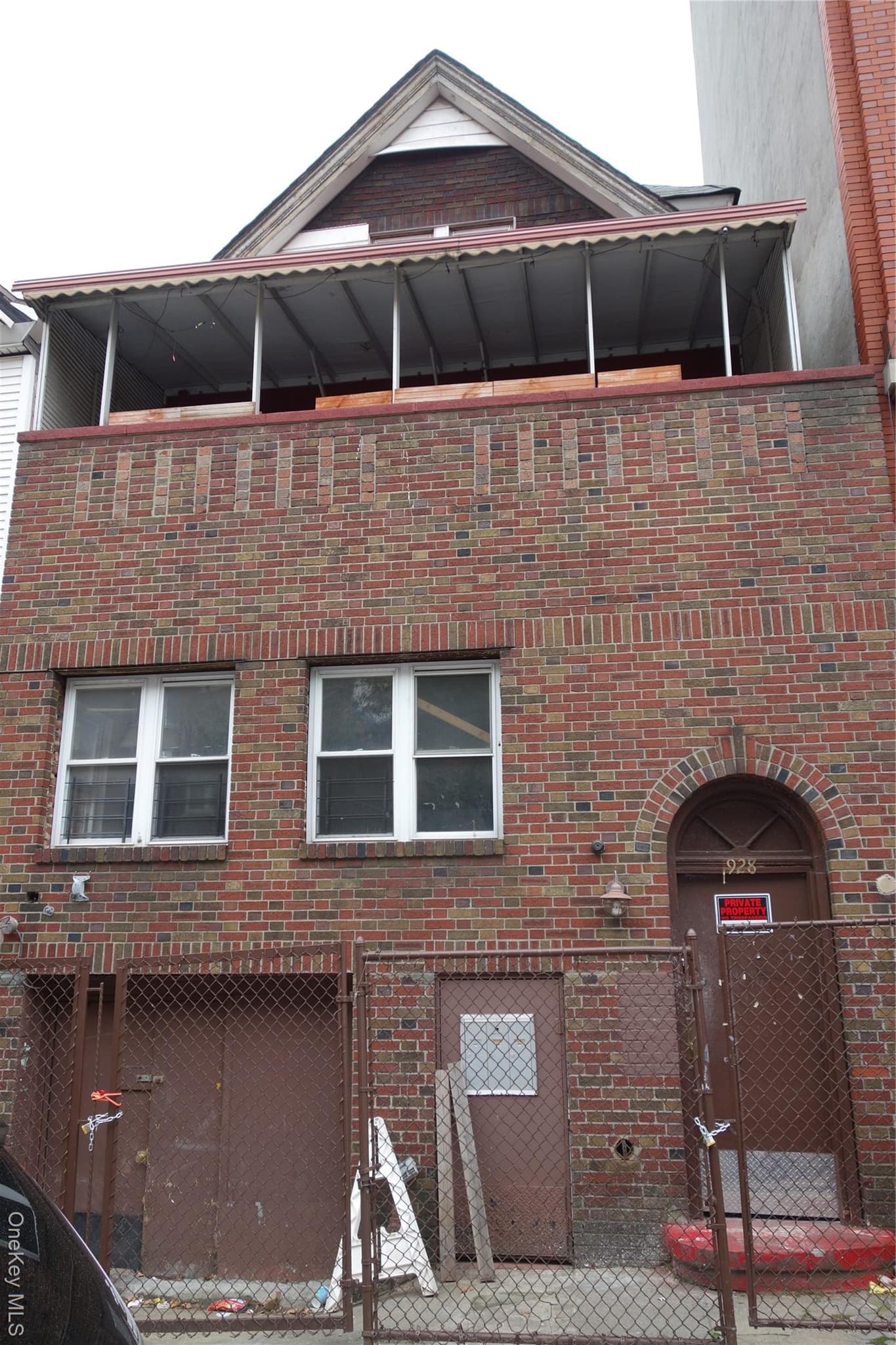 Front of Structure